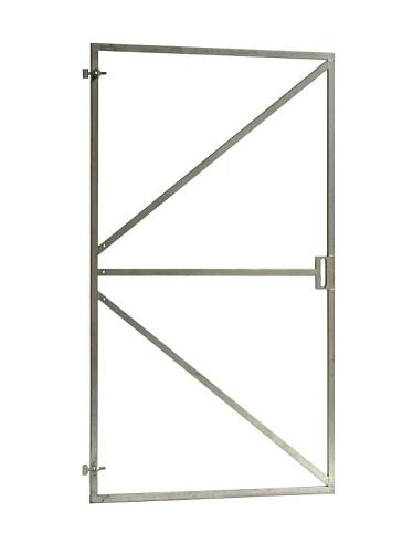 Verstelbaar stalen poortframe met slotkast 180x100cm (incl. oogschroeven, excl. plaatduimen)