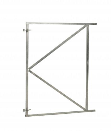 Verstelbaar stalen poortframe 150x155 cm, vuurverzinkt