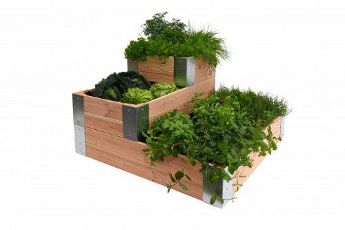 Douglas minigarden hoekmodel 100x100x60 cm, onbehandeld