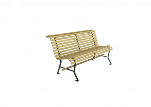 Lattenbank 3-zits, 160x75x83 cm, groen geïmpregneerd