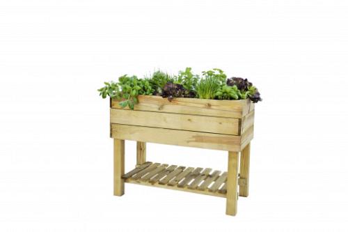 Minigarden robuust grenen 80x100x50 cm (HxBxD), groen geïmpregneerd