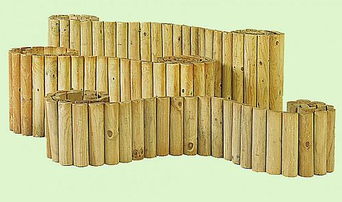 Rolborder Ø 5x20x250 cm, groen geïmpregneerd