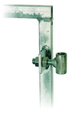 Stalen poortframe verz. 110x155cm verstelbaar