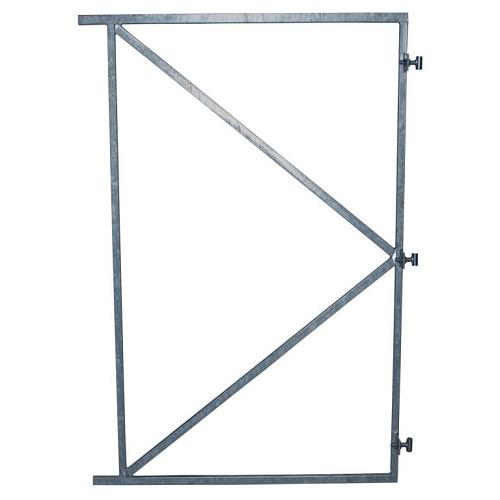 Stalen poortframe met 3 ophangpunten verzinkt 130x155cm