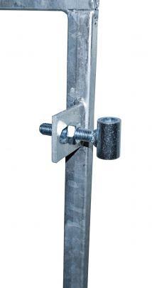Stalen poortframe met 3 ophangpunten verzinkt 130x155cm