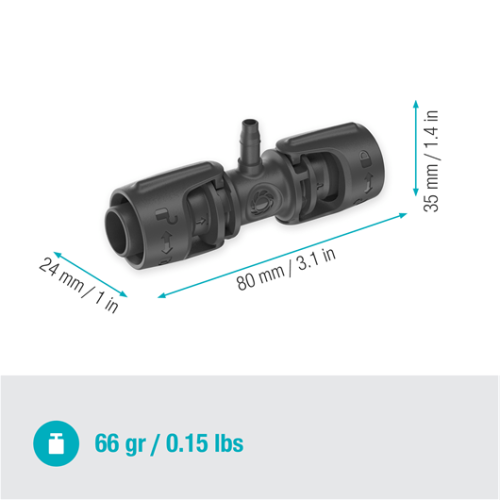 Gardena 13204 T-stuk 1/2"
