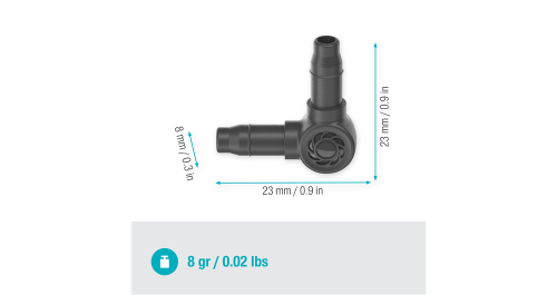 Gardena 13212 L-stuk 4,6mm (3/16")