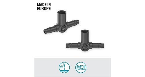 Gardena 13216 T-stuk 3/16" voor sproeiers