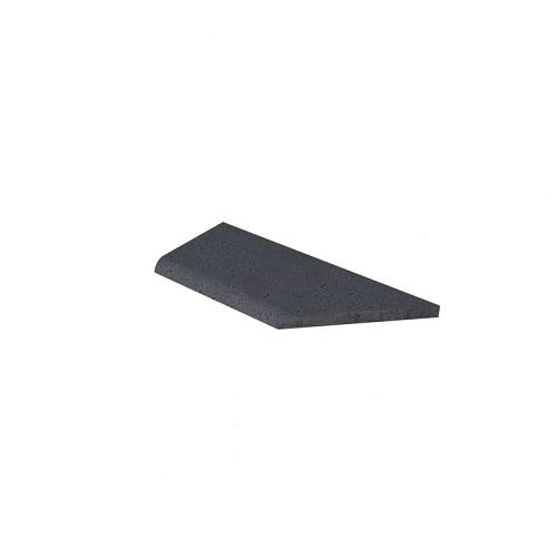 Zwembadrand hoek links (100/60x40x5cm) antraciet