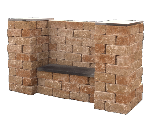 Redsun Combi wall Mont Blanc 30x15x12cm