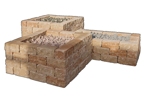 Redsun Combi wall Mont Blanc 30x15x12cm