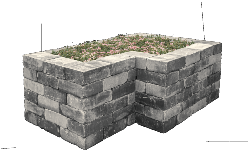 Redsun Tumbelwall getr. Matterhorn 30x20x10cm cm